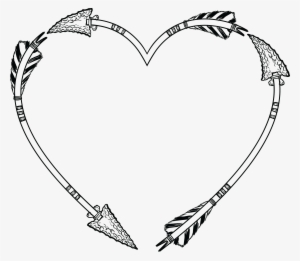 Clipart Arrow Frame Graphics - Hearts And Arrows Clipart