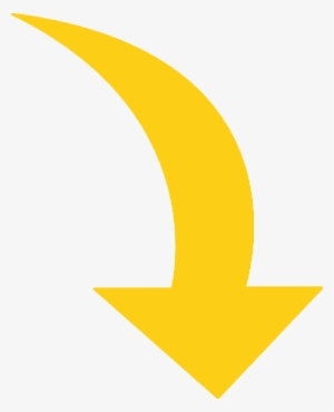 Yellow Curved Arrow - Yellow Curved Arrow Png