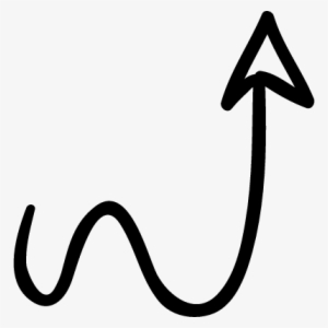 Curved Arrow Vector - Wiggly Arrow Transparent