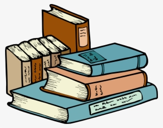 Picture Black And White Library Library Bibliography - Stack Of Books Clipart Png