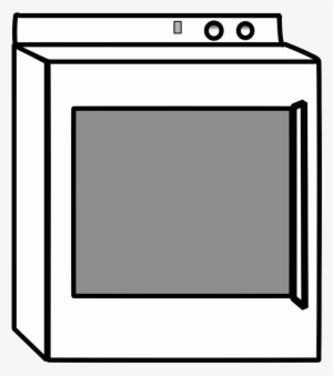 House With Three Windows And Door Clipart No Background - Washer Dryer Clip Art Black And White