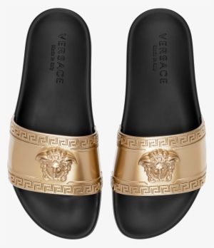 Versace Logo Slides P2wshlrpgd - Versace Slides Gold Medusa