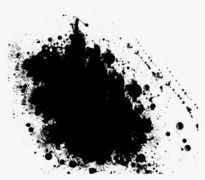 Black Paint Splash Vector - Black Paint Splash Png