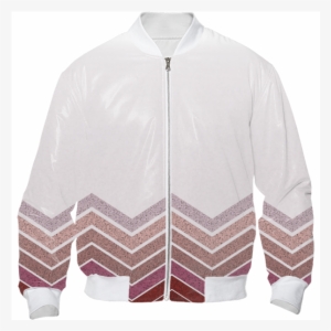 Painterly Red And Pink Chevron Zig Zag Boarder Jacket - Sweater