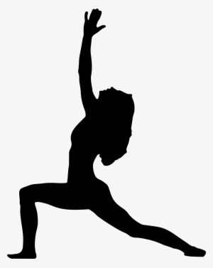 Clipart Freeuse Clipart Female Yoga Pose Big Image - Yoga Pose Black And White