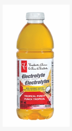 Pc® Tropical Punch Electrolyte Beverage With Coconut - President's Choice Electrolytes