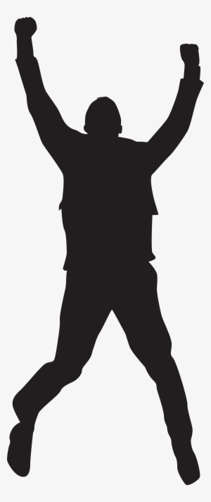 Person Silhouette Clipart At Getdrawings - Jumping Man Silhouette Png