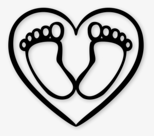 Little Feet Heart Doodle - Heart