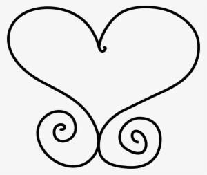 Lcdo K Ri Png - Swirly Heart Clip Art