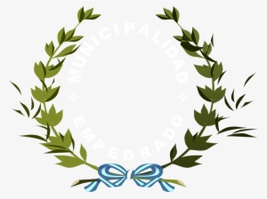 Laurel Leaf Crown Template Wreath Roman - Lambang Bunga Png