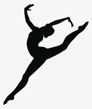 Dancer Silhouette Arabesque - Dance Png