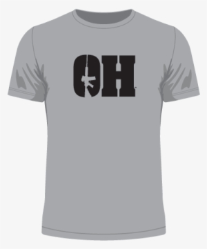 Ohio Oh Ar 15 T Shirt Featuring Ar15 Rifle Silhouette - T-shirt