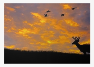 Deer Hunting Silhouette Art
