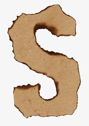 Letter S Of The Burned Paper Font - Number