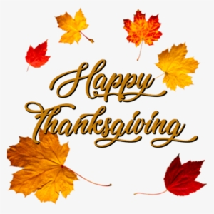 Happy Thanksgiving Crown Of Autumn Leaves - Autumn Leaves Png