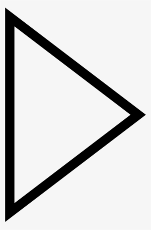 Thin Play Button - Triangle Facing Right Png