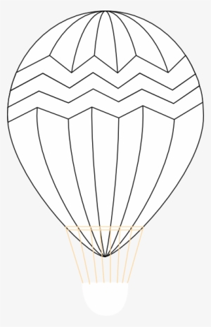 Hot Air Balloon Black And White Svg Clip Arts 384 X - Hot Air Balloon Outline Png