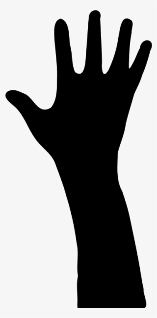 All Photo Png Clipart - Raised Hand Silhouette