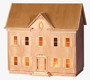 The Montclair Dollhouse Kit Smooth Plywood - Dollhouse Kit