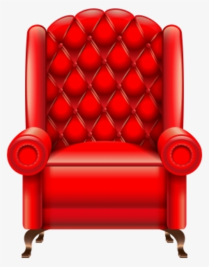 Red Armchair Transparent Png Clip Art Image - Chair