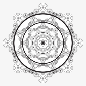 Chakra Healing Crystals - Mandala Silver Png