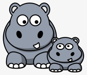 Image Of Baby Hippo Clipart 3614 Hippo Clip Art Clipartoons - Cartoon Hippo