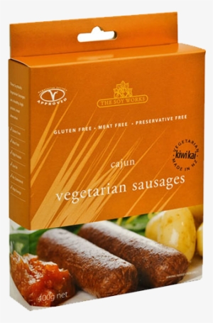 The Soy Works Cajun Vegetarian Sausages - Vegetarian Cuisine