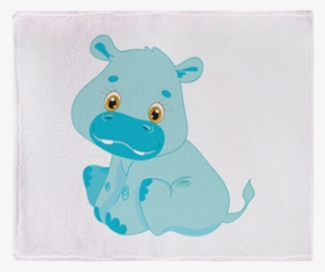 Baby Hippo Throw Blanket Baby Hippo, Kid Birthdays, - Christmas Day