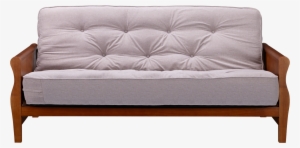 Better Home And Gardens Wood Arm Futon With Coil Mattress
