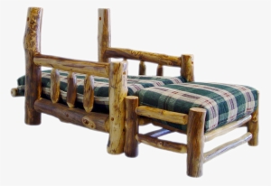 Rustic Aspen Log Chair Futon - Log Furniture