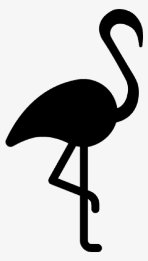 Flamingo With Leg Up Vector - Knitting