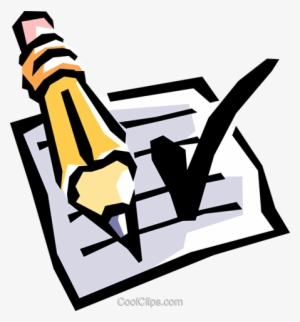 Checklist Royalty Free Vector Clip Art Illustration - Positive Observation