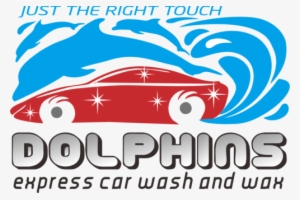 Dolphins Express Car Wash & Wax A Logo, Monogram, Or - Car