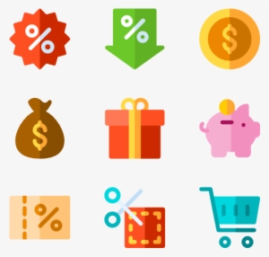 Black Friday 36 Icons - Offers Icon Vector
