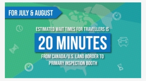 Check Current Local Border Wait Times Before Heading - Graphic Design