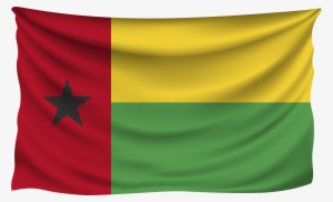 Guinea Bissau Wrinkled Flag - Guinea-bissau