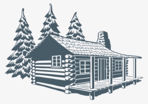 Icon-lodge - Camp Cabin Black And White