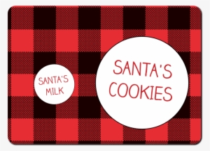 Santa's Milk And Cookie Placemat - Santa Claus