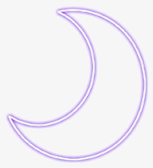Purple Moon Snapchat Neon Sign Glowing Neonsign - Circle