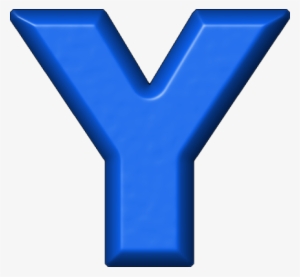 Presentation Alphabet Set - Letter Y In Blue