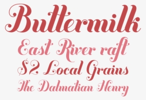 Buttermilk Font Sample - Buttermilk Font Free Download