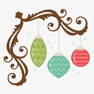 Ornaments Frame Png Ornaments With Flourish Svg Scrapbook - Cute Christmas Decorations Png