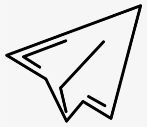 Paper Airplane Outline Vector - Airplane Outline