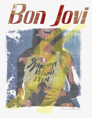 Bon Jovi Slippery When Wet Girl Men's Regular Fit T-shirt - Bon Jovi Slippery When Wet