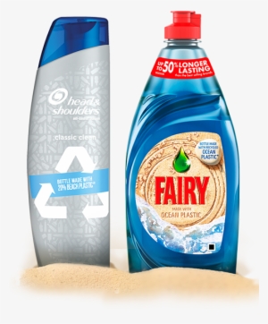 Head & Shoulders Shampoo Bottle And Fairy Washing Up - Head Shoulders Beach Plastic