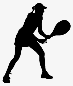 Check Out This Girls Tennis Summer Camp 2018 Flyer - Women Tennis Player Silhouette Png