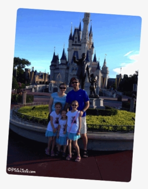 Melinda And Family - Disney World, Cinderella Castle