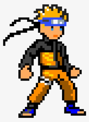 Naruto - Sasuke Uchiha Pixel Art
