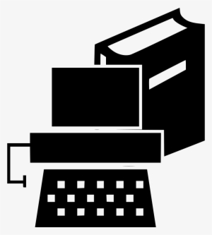 E Books Vector Symbol Simple Comments - Typewriter