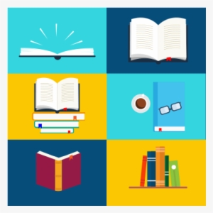 Books Illustration Vector Files Free Png Graphic Cave - Graphic Design